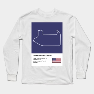 Las Vegas Strip Circuit [info] Long Sleeve T-Shirt